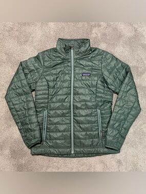Patagonia Nano Puff Jacket Womens S Green PrimaLoft 84217 Rare Color